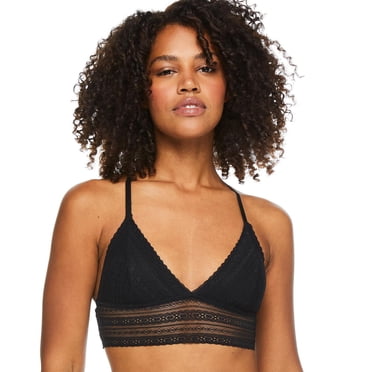 No Boundaries Women's Triangle Lace Bra
