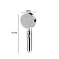 thumbnail image 3 of Boovnll Shower High Pressure Handheld Showerhead Hard Water High Pressure 8 Spray Modes Handheld Shower for The Elderly, 3 of 8