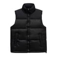 thumbnail image 1 of FAIWAD Gilet Matelassé Sans Manches pour Femme Grande Taille à Col Montant, Rembourré, avec Fermeture Éclair, Vestes avec Poches, 1 of 3