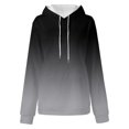 thumbnail image 3 of Penkiiy Chandail à Capuche pour Femmes Manches Longues Décontracté Imprimé Col Rond Gris Y2K Vêtements, 3 of 4