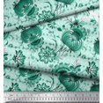 thumbnail image 2 of Soimoi Poly Georgette Fabric Dot & Floral Artistic Decor Fabric Printed Yard 42 Inch Wide, 2 of 5