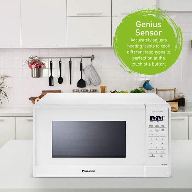 Panasonic 1.3 cu.ft, Genius 1100 W Microwave Oven, White, NNSU65QW