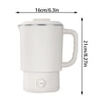thumbnail image 2 of KER Portable Foldable Kettle Stainless Steel Travel Water Boiler Fast Heating Compact Design For Home Camping Outdoor Use, 2 of 3