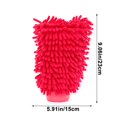thumbnail image 3 of Blueek Chenille Car Wash Mitts - Double Sided Cleaning Gloves for Cars, Safe & Soft, Strong Water Absorption, Multi-Color Options, 3 of 6