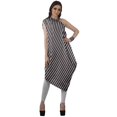 thumbnail image 3 of Moomaya Robe Kurti à une Épaule Imprimée pour Femme, Sans Manches, à Col Bénitier, Style Bohème, Tenue de Soirée de Designer, 3 of 7