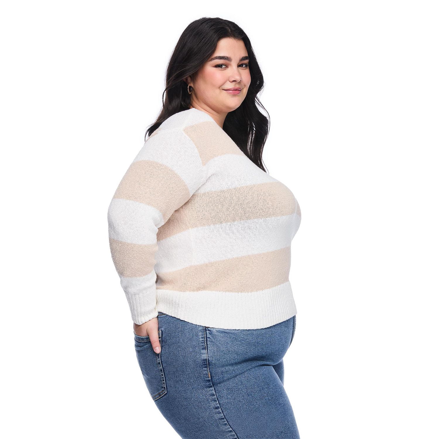 Chandail à encolure ronde Lane Bryant Plus pour femmes