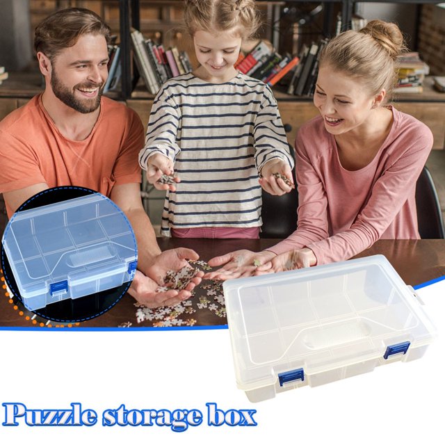 1PC Waterpoof and Moisture-Proof Portable Puzzle Organizer Cleanning Storage Box