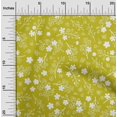 thumbnail image 2 of oneOone Polyester Spandex Lime Green Fabric Asian Floral Fabric For Sewing Printed Craft Fabric By The Yard 56 Inch Wide, 2 of 4