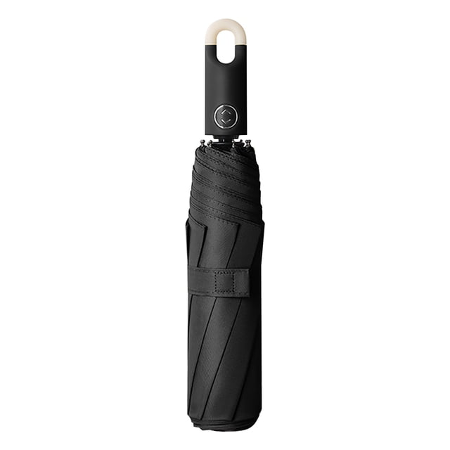 TIELUTT Three Fold Automatic Opening and Closing Buckle Umbrella Compact Umbrella Automatic Opening and Star Umbrella Dome Umbrellas for Rain Windproof Reverse Umbrellas No Umbrella Briefcase Umbrella