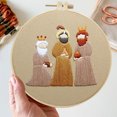 thumbnail image 4 of Wzzjkit Vintage Religious Hand Embroidery Diy Handmades Fabric Material Kit Creatives Needlework Embroidery, 4 of 5