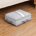 thumbnail image 2 of Folding Storage Box With Window, Large Capacity Organizer for Closet, Under Bed, Drawer Style Fabric Bins, Non Woven Storage Container With Lid and Handles, Home Organization Solution, 2 of 3