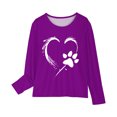 thumbnail image 3 of Birdeem Chemises à Manches Longues pour Filles Chemises à Manches Longues Imprimés Mignons Col Rond Hauts Blouses Décontractées Habillées Vêtements Chemises à Manches Longues pour Filles, 3 of 4