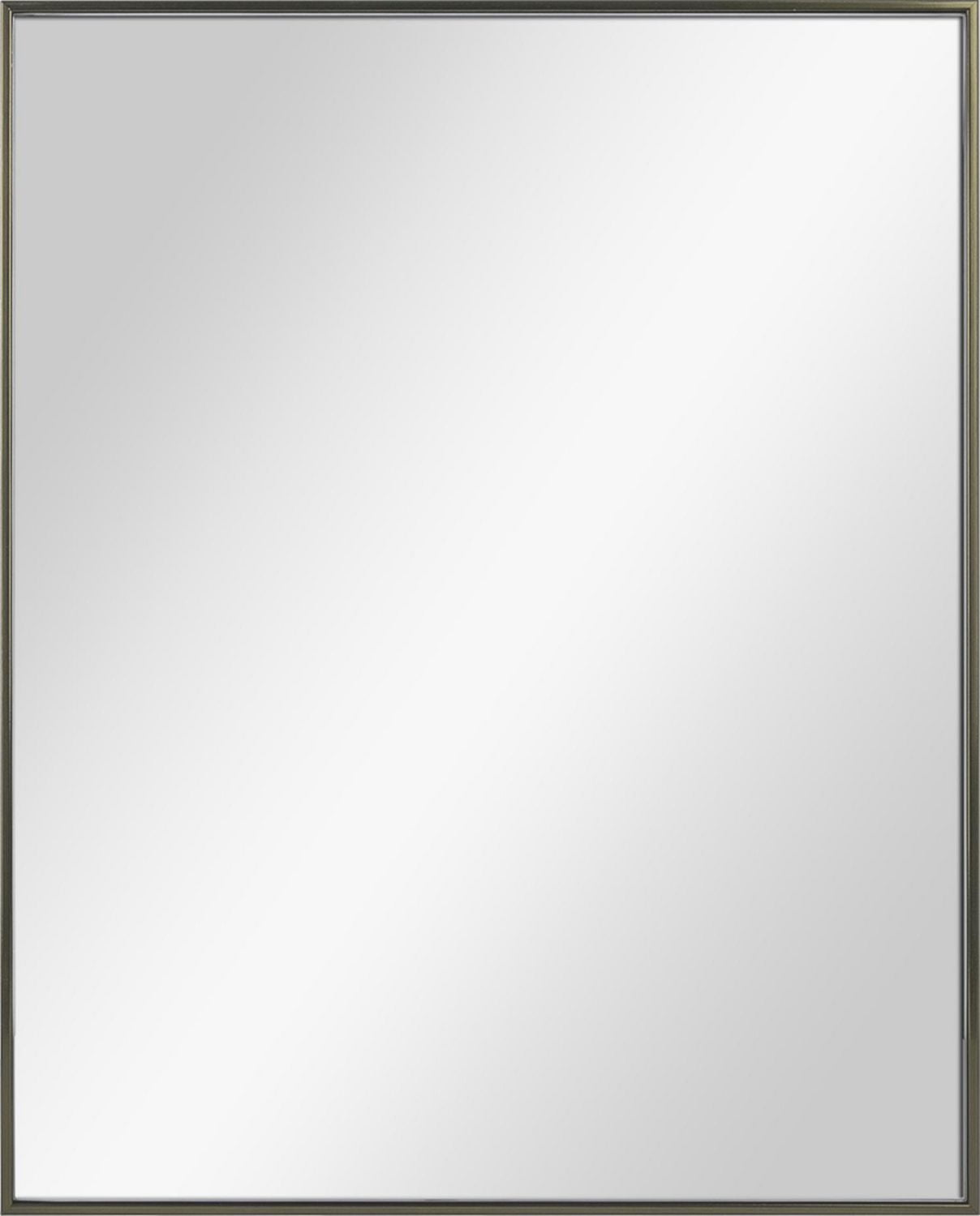 Hometrends miroir Moderna, Champagne brossé, Miroir décoratif, 16x20 po