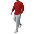 thumbnail image 1 of HBFAGFB Survêtements pour Hommes Ensemble 2 Pcs Chandails à Col Rond Doux Pantalons Décontractés avec Poches Rouge Taille TTTG, 1 of 1