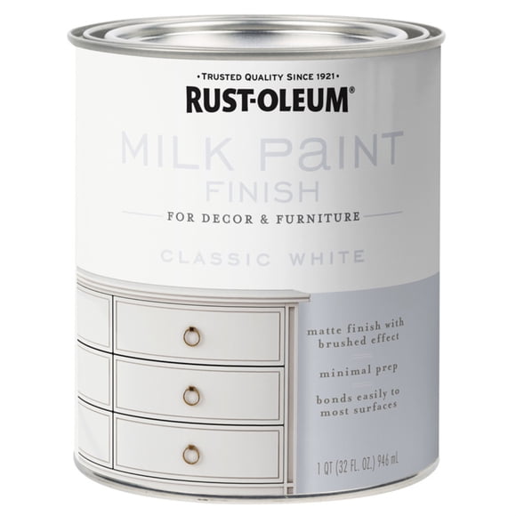 MILK PAINT CL WHITE 1QT (Pack of 2)