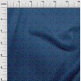 thumbnail image 2 of oneOone Cotton Poplin Fabric Leaves & Swirl Block Printed Craft Fabric BTY 42 Inch Wide, 2 of 4