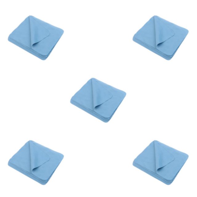 Ruiboury 10 Pieces Microfiber Eyeglasses Camera Lens Phones Cell Cleaning Cloth Blue 5Set