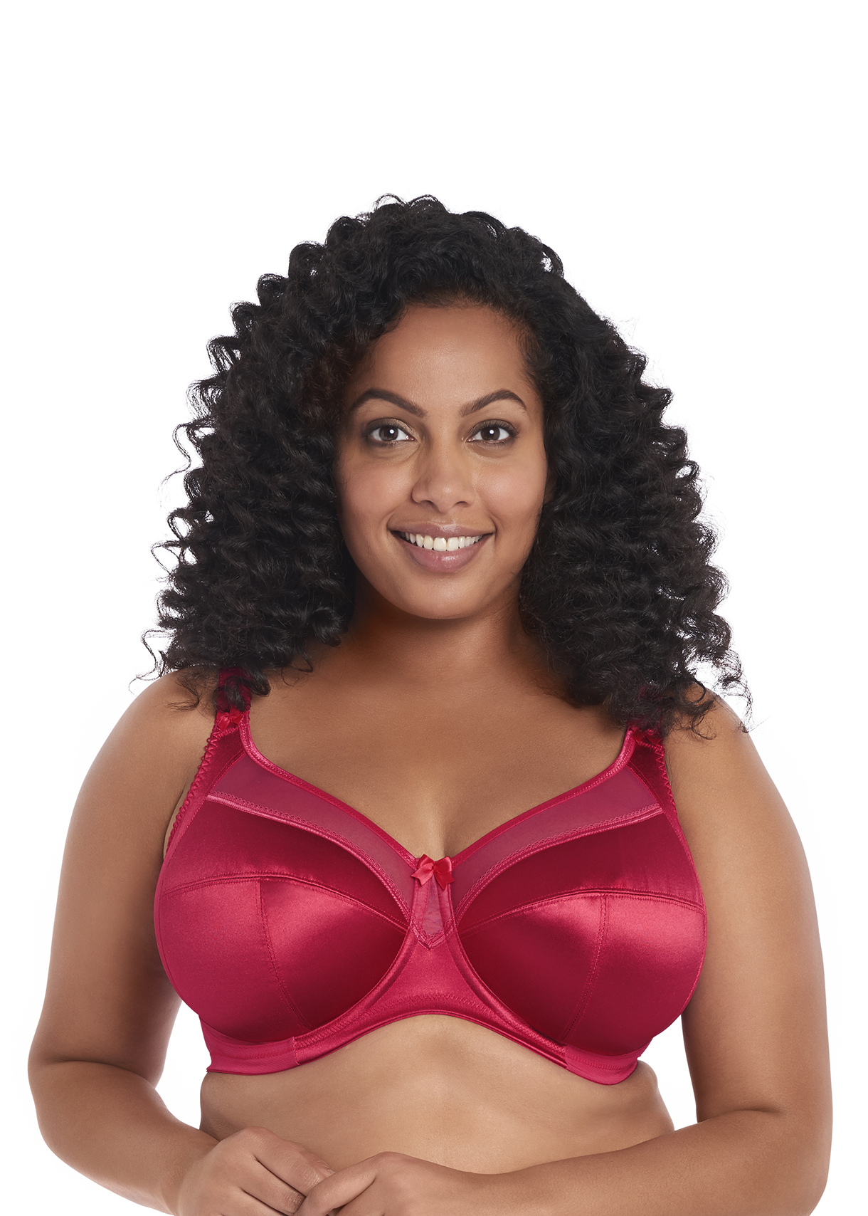 Goddess Womens Keira Plus-size Banded Underwire Bra, 34M, Raspberry