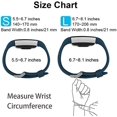 thumbnail image 3 of Replacement Bands Compatible for Fitbit Charge 2, Classic & Special Edition Adjustable Sport Wristbands(Navy Blue,S), 3 of 7