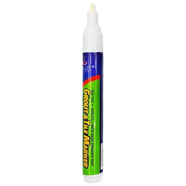 Pompotops Tile Space Repair Color Pen,Tile Beautiful Seam Pen Bathroom Waterproof Floor And Floor Tile Space Decontamination Pen 10ML Clearance