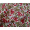 thumbnail image 4 of oneOone Silk Tabby Fabric Leaves & Floral Block Printed Craft Fabric BTY 42 Inch Wide, 4 of 4