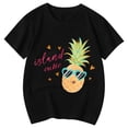 thumbnail image 4 of HNMKIU T-Shirt à Manches Courtes Imprimé Mignon pour Filles - Adorable Haut à Col Rond pour Usage Quotidien et Activités, 4 of 4