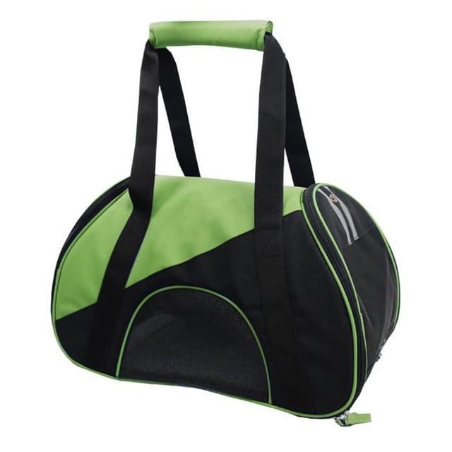 Airline Approved Zip-N-Go Contoured Pet Carrier, Green - Medium
