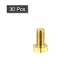 thumbnail image 3 of Unique Bargains Brass Hex Bolts, M6x12mm 30 Pack Fully Thread Grade 4.8 Machine Screws, 3 of 4
