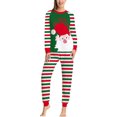 thumbnail image 4 of Daeful Pyjama de Nuit Manches Longues Ensemble de Pyjamas Assortis pour la Famille Femmes Hommes Enfants Ensemble de Pyjamas de Noël Rouge Vert Bébé 6, 4 of 7