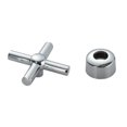 thumbnail image 4 of veasfak Replacement Cross Double Cartridge Basin Faucet Tap Handle Hand Wheel Knobs Cross Double Valve Handle, 4 of 5