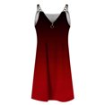 thumbnail image 4 of LOVZFMLL Dresses Women Casual Draw Back Printed Sleeveless Ruffle Lace-up Cold Shoulder Dress, 4 of 5