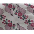 thumbnail image 4 of oneOone Georgette Viscose Fabric Leaves Block Printed Fabric 1 Yard 42 Inch Wide, 4 of 4