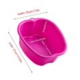 thumbnail image 2 of Jinsinto Large Foot Bath Bowl, Thick Sturdy Plastic Foot Basin Foot Bath For Foot Bath Spa And Foot Bath Massage Pedicure, Calluses, Cuticles And Detoxification (Foot Basin-purple), 2 of 4