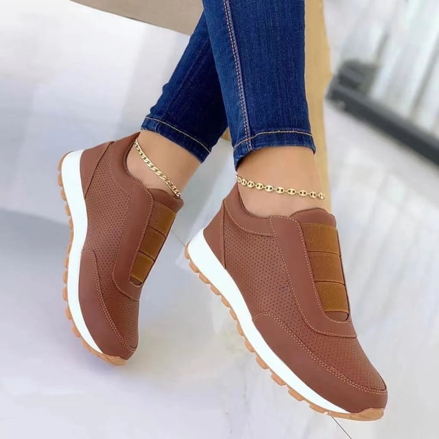 Qertyioot Espadrilles de Mode pour Femmes Liquidation Chaussures à Enfiler pour Femmes Confort Confortables pour la Marche Chaussures à Enfiler