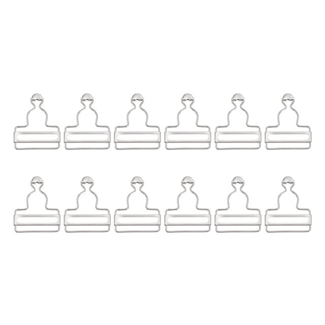 Unique Bargains Overall Buckles, 12 Pack Retro Metal Suspender Replacement Buckles 38mm