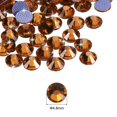 thumbnail image 2 of Uxcell Hotfix Rhinestones Flatback Crystal Glass Gems for Craft Clothes DIY Decoration Golden 4.8mm, 2 of 5