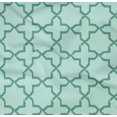 thumbnail image 4 of oneOone Organic Cotton Poplin Twill Fabric Quatrefoil Block Print Fabric BTY 42 Inch Wide, 4 of 4