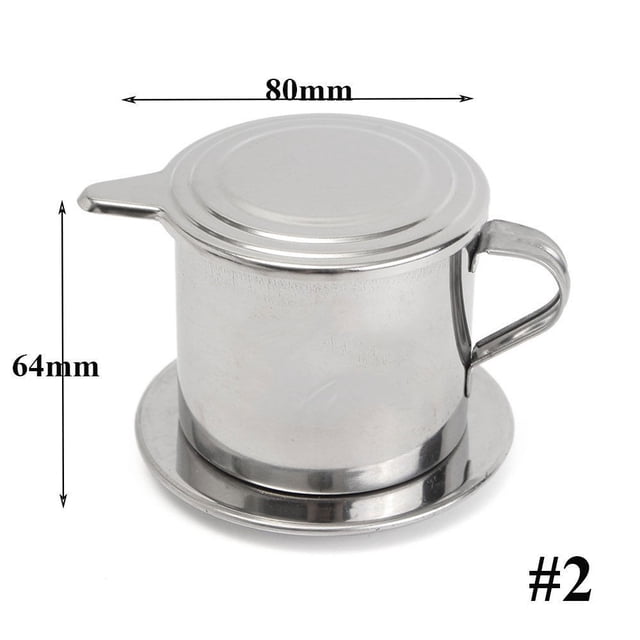 MYG Stainless Steel Vietnam Vietnamese 50/100ml Coffee Pot Drip Filter Coffee Maker