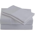 thumbnail image 1 of 400 Thread Count 4 Piece Quality Sheet Set Deep Pocket 18 Inch 100% Egyptian Cotton Solid Pattern with 2 Side Pockets, 1 of 3