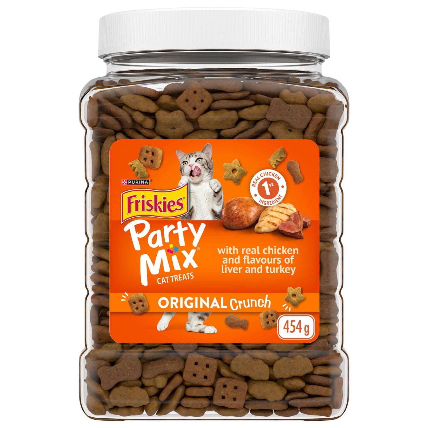 Friskies Party Mix Original Crunch, Cat Treats 454g