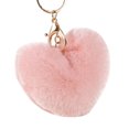 thumbnail image 1 of kurtrusly Hair Ball Heart Shape Pendant Handbag Keychain Key Buckle Ring Mobile Phone Hanging Decor, 1 of 7