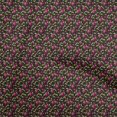 thumbnail image 1 of oneOone Polyester Spandex Black Fabric Asian Floral Sewing Craft Projects Fabric Prints By Yard 56 Inch Wide, 1 of 4
