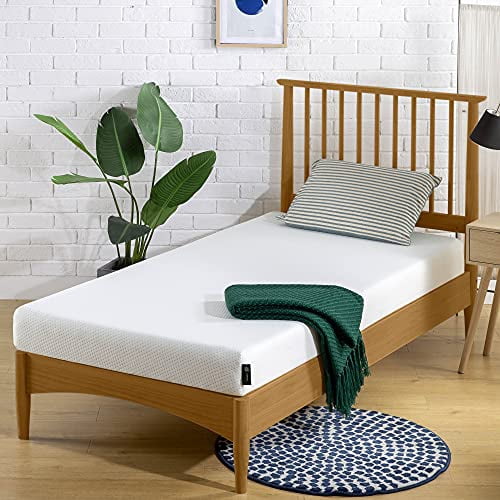 ZINUS 5 Inch Youth Memory Foam Mattress / Kids’ Room & Bunk Bed Mattress, Twin Khaki