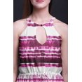 thumbnail image 4 of Bimba Robe Longue de Soirée à Col Rond Imprimée avec Fentes Latérales pour Femmes Tie-Dye-TTG, 4 of 6