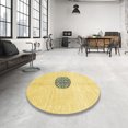 thumbnail image 3 of Ahgly Company Indoor Rectangle Abstract Bold Yellow Abstract Area Rugs, 4' x 6', 3 of 6