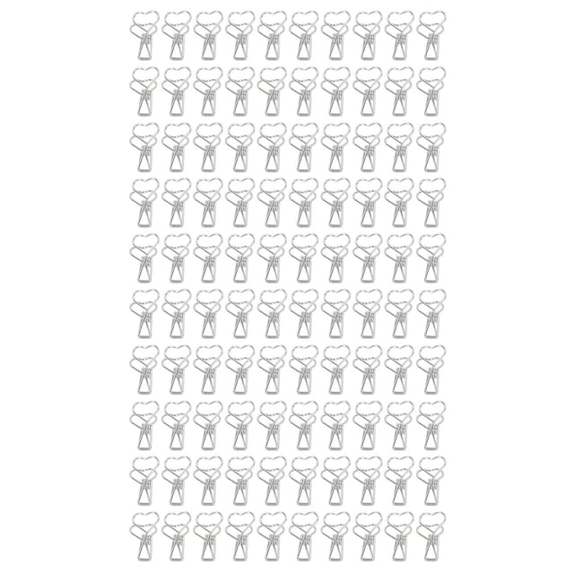 Binder Clips, Long Tail Mini Paper Clips For Clothes For Documents Gold,Silver