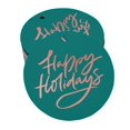 thumbnail image 1 of Inkdotpot Pack Of 100 Real Rose Gold Foil Paper Tags Happy Holiday Favor Hang Tags, 1 of 1