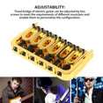 thumbnail image 4 of Electric Guitar Fixed Bridge Metal Guitar Hardtail Bridge Adjustable Guitar Fixed Bridge Replacement For Telecaster, 4 of 8