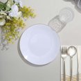 thumbnail image 2 of CUITING 10 Pack Glitter Gold Clear Hammered Plastic Charger Plates  Round Disposable Serving Plates With Gold Rim - 13”, 2 of 11