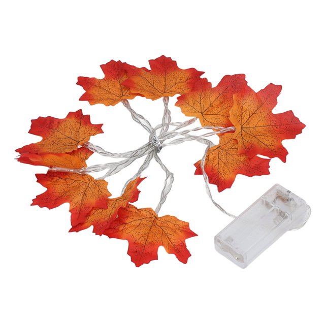 Maple Leaves String Light, Easy Hanging 5.4ft Flexible Thanksgiving Decorion Light For Outdoor Tent